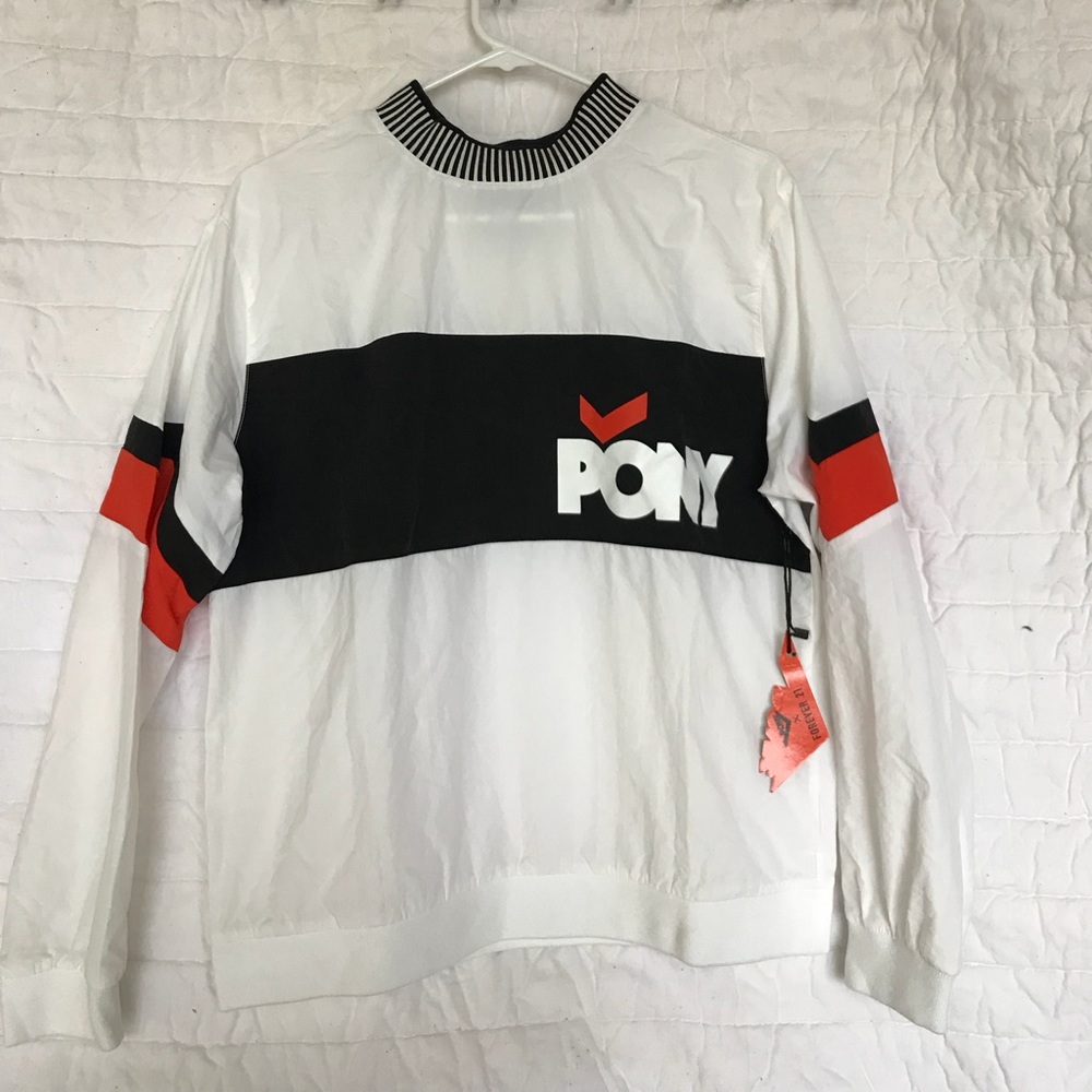 Forever 21: Pony Mock Neck Sweatshirt
